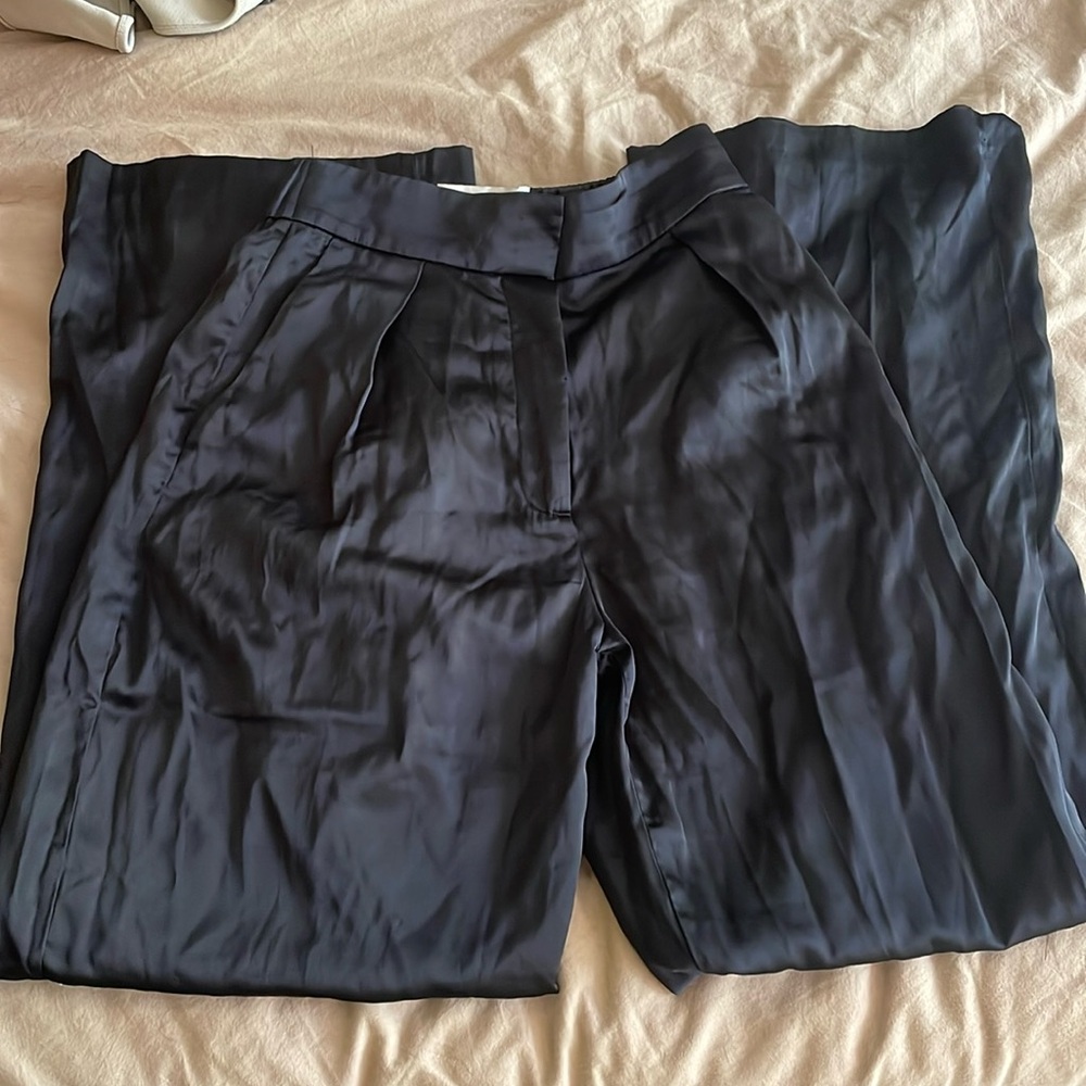 Abercrombie and fitch satin work pants